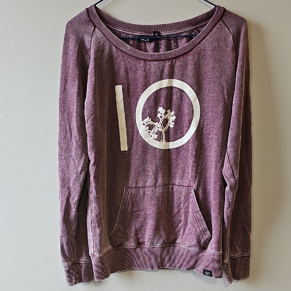 Tentree Small Purple Front Pocket Sweatshirt